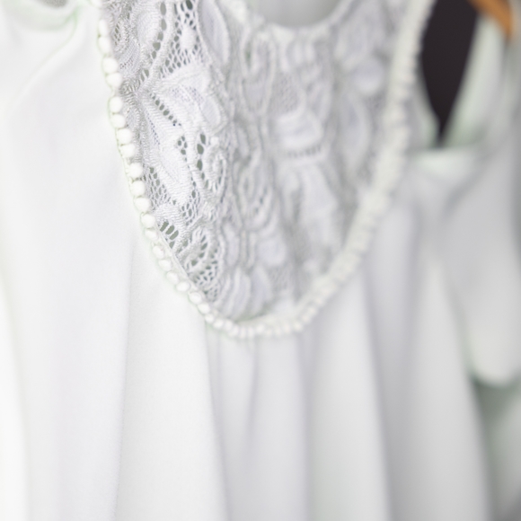 Decree Mint green cold shoulder blouse - Picture 4 of 4